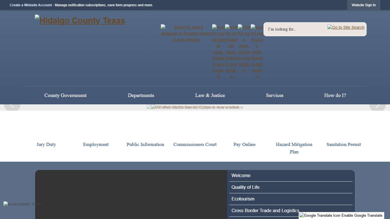 Hidalgo County, TX - Official Website Official Website